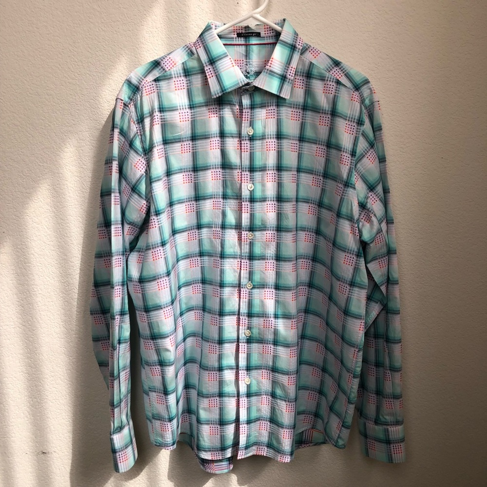 (Bugatchi) Mens Long Sleeve Premium Shirt